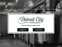 Tablet Screenshot of detroitcitydistillery.com